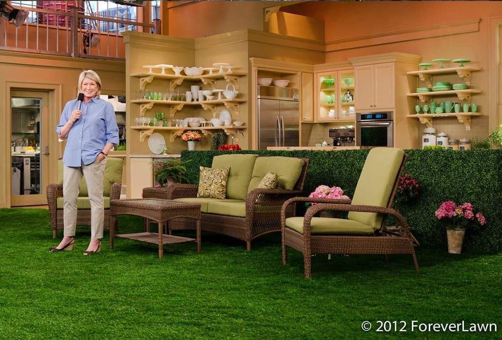 artificial grass for exhibitions - show set